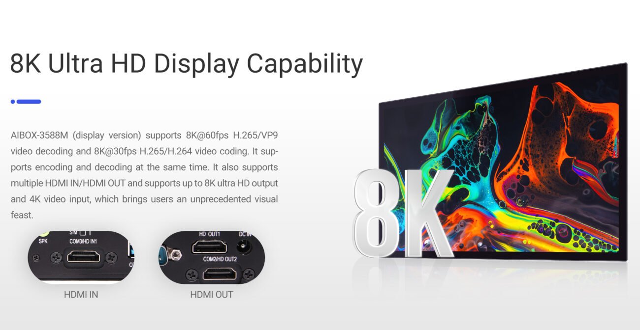 AIBOX-3588M 8k display