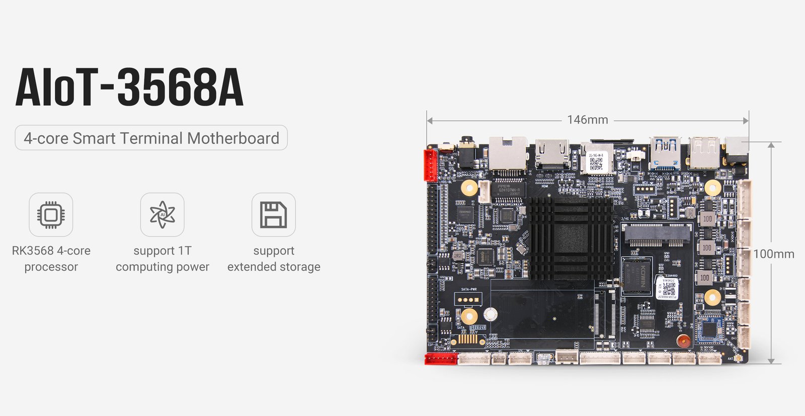 AIoT-3568A Embedded Motherboard